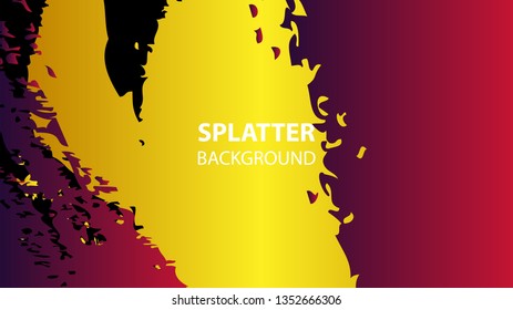 Colorful watercolor splash background design Vector