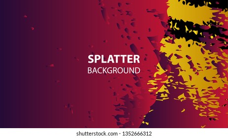 Colorful watercolor splash background design Vector