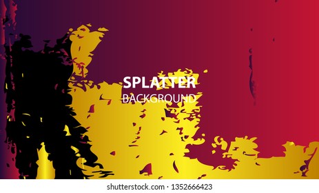 Colorful watercolor splash background design Vector