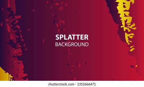 Colorful watercolor splash background design Vector