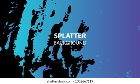 Colorful watercolor splash background design Vector