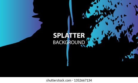 Colorful watercolor splash background design Vector