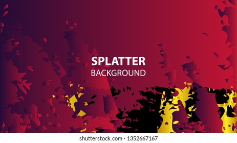 Colorful watercolor splash background design Vector