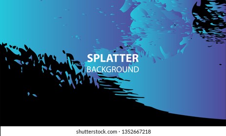 Colorful watercolor splash background design Vector
