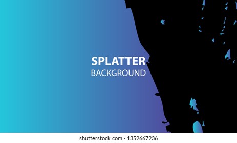 Colorful watercolor splash background design Vector