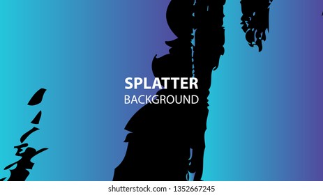 Colorful watercolor splash background design Vector