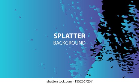 Colorful watercolor splash background design Vector