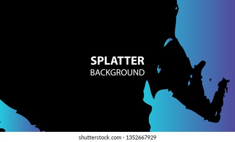 Colorful watercolor splash background design Vector