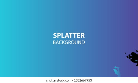 Colorful watercolor splash background design Vector