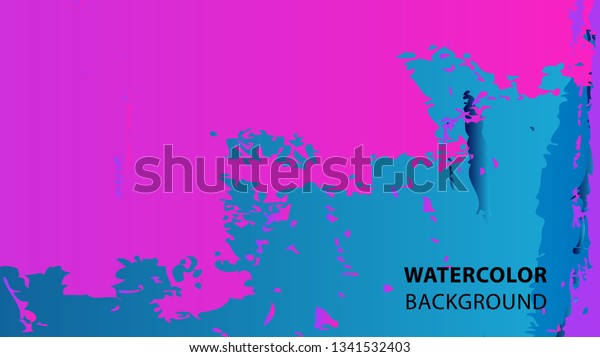 Colorful Watercolor Splash Background Design Vector Stock Vector Royalty Free 1341532403 