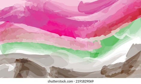 Colorful Watercolor Splash background with elegant color