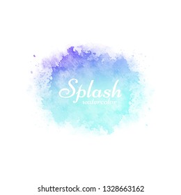 Colorful watercolor splash decorative design background