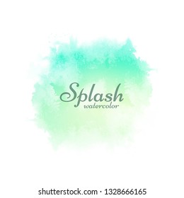 Colorful watercolor splash decorative design background vector