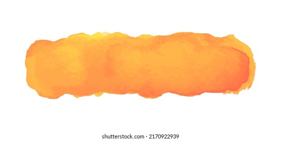 Colorful watercolor spot on isolated white background. Colored aquarelle sample. Hand drawn watercolour splotch