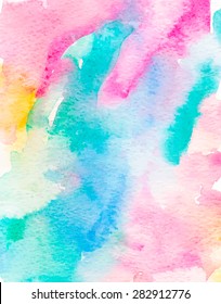 Colorful watercolor vector background.