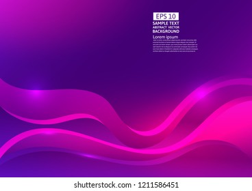 Colorful wave abstract background. Fluid gradient shapes composition modern design