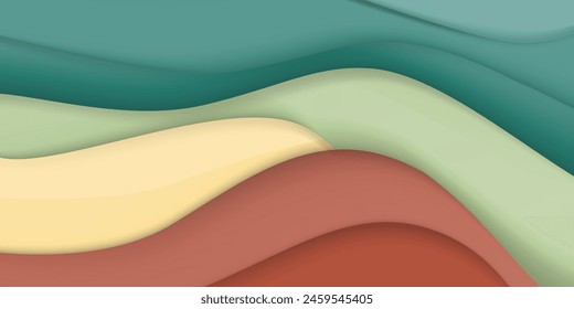 Colorful wave abstract background Modern gradient vector illustration