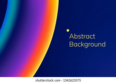 Colorful wave abstract background vector
