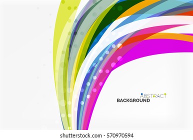 Colorful wave abstract background. Vector template background for workflow layout, diagram, number options or web design