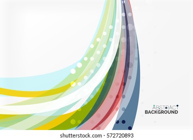 Colorful wave abstract background. Vector template background for workflow layout, diagram, number options or web design