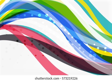 Colorful wave abstract background. Vector template background for workflow layout, diagram, number options or web design