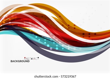 Colorful wave abstract background. Vector template background for workflow layout, diagram, number options or web design