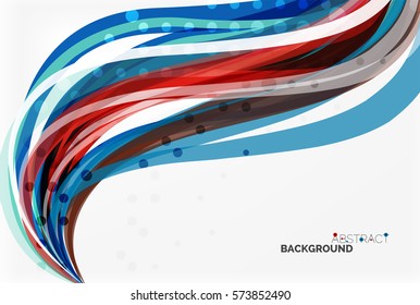 Colorful wave abstract background. Vector template background for workflow layout, diagram, number options or web design