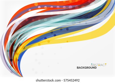 Colorful wave abstract background. Vector template background for workflow layout, diagram, number options or web design