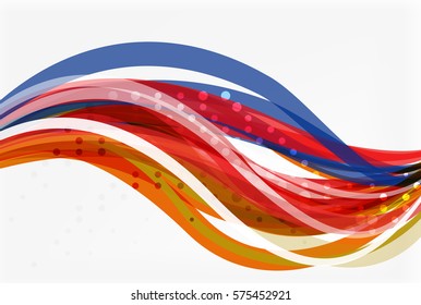 Colorful wave abstract background. Vector template background for workflow layout, diagram, number options or web design