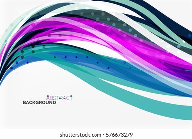 Colorful wave abstract background. Vector template background for workflow layout, diagram, number options or web design