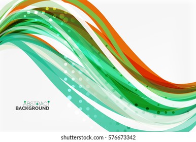 Fondo abstracto de ondas coloridas. Fondo de plantilla de vector para diseño de flujo de trabajo, diagrama, opciones de número o diseño web