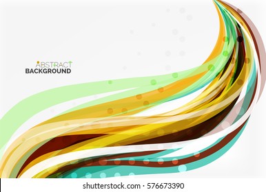 Fondo abstracto de ondas coloridas. Fondo de plantilla de vector para diseño de flujo de trabajo, diagrama, opciones de número o diseño web