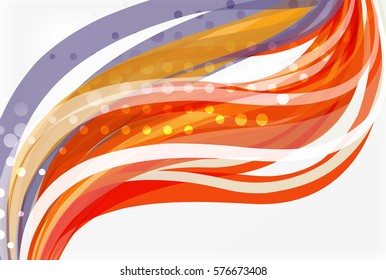 Colorful wave abstract background. Vector template background for workflow layout, diagram, number options or web design