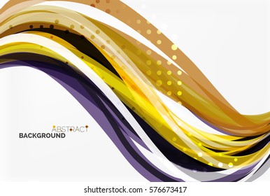 Colorful wave abstract background. Vector template background for workflow layout, diagram, number options or web design