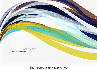 Colorful wave abstract background. Vector template background for workflow layout, diagram, number options or web design