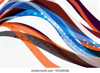 Colorful wave abstract background. Vector template background for workflow layout, diagram, number options or web design