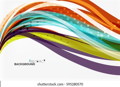 Colorful wave abstract background. Vector template background for workflow layout, diagram, number options or web design
