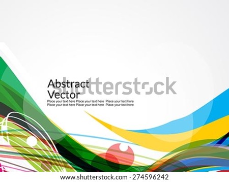 colorful wave abstract background vector illustration  Stock photo © 