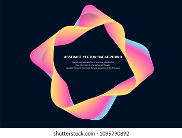 Colorful wave abstract vector background illustration for banner, flyer, book cover and poster, design template