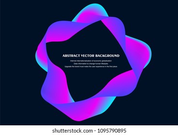 Colorful wave abstract vector background illustration for banner, flyer, book cover and poster, design template