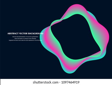 Colorful wave abstract vector background illustration for banner, flyer, book cover and poster, design template
