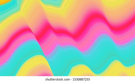 Colorful wave abstract vector background. Dynamic warped lines. Futuristic motion surface. Gradient distorted stripes. Cover for your designs. Eps 10.