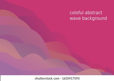 colorful wave abstract vector background