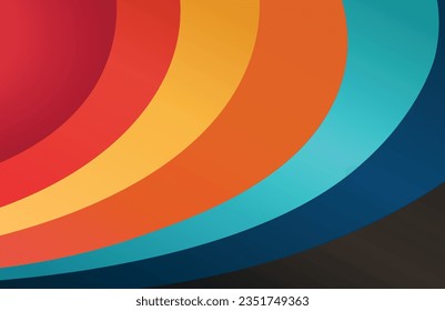 colorful wave abstract vector background