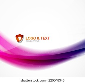 Colorful wave abstraction - blurred shiny purple and blue colors with dot texture