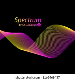 Colorful wave background