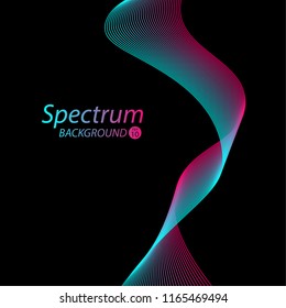 Colorful wave background