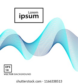 Colorful wave background