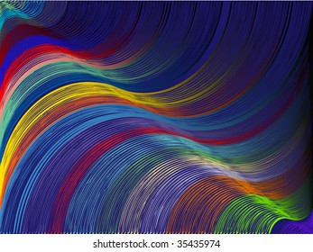 Colorful wave background