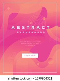Colorful wave background. Fluid shapes composition. Vector psychedelic background for flyer or brochure